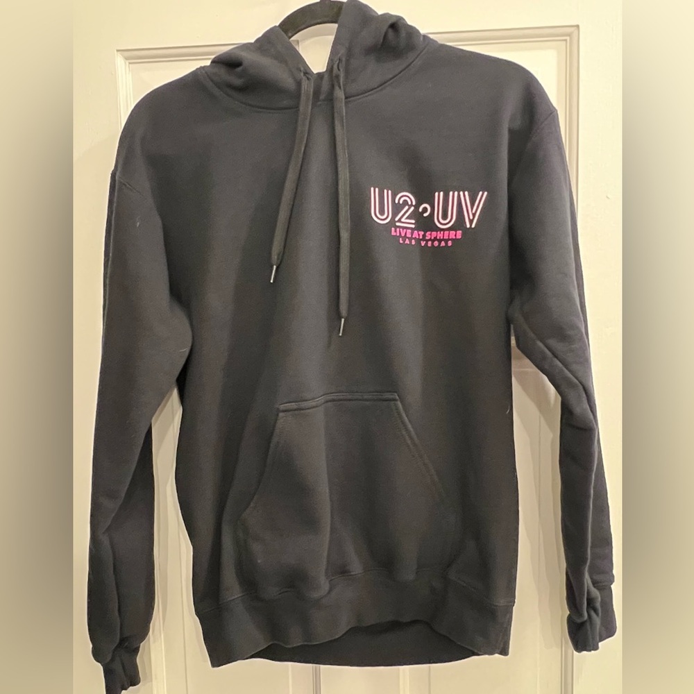 U2 UV Live at the Sphere - Gildan Softstyle Black Hoodie Official Merch